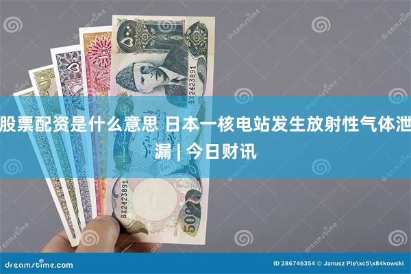 股票配资是什么意思 日本一核电站发生放射性气体泄漏 | 今日财讯