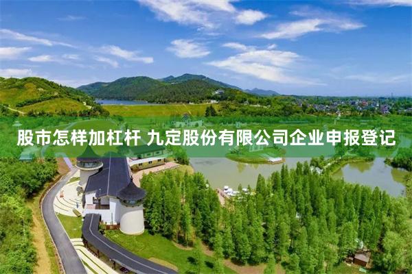 股市怎样加杠杆 九定股份有限公司企业申报登记